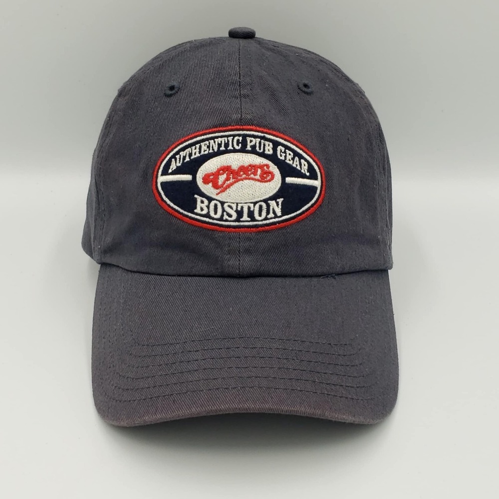 Cheers The TV Show Boston Faded Navy Curved Bill Adjustable Strap Licensed Hat
